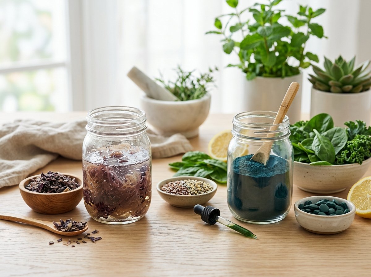 Sea Moss vs Spirulina: Complete Nutrition Comparison - visual guide